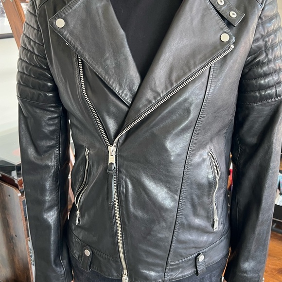 Allsaints Leather Motorcycle Jacket - Picture 5 of 5